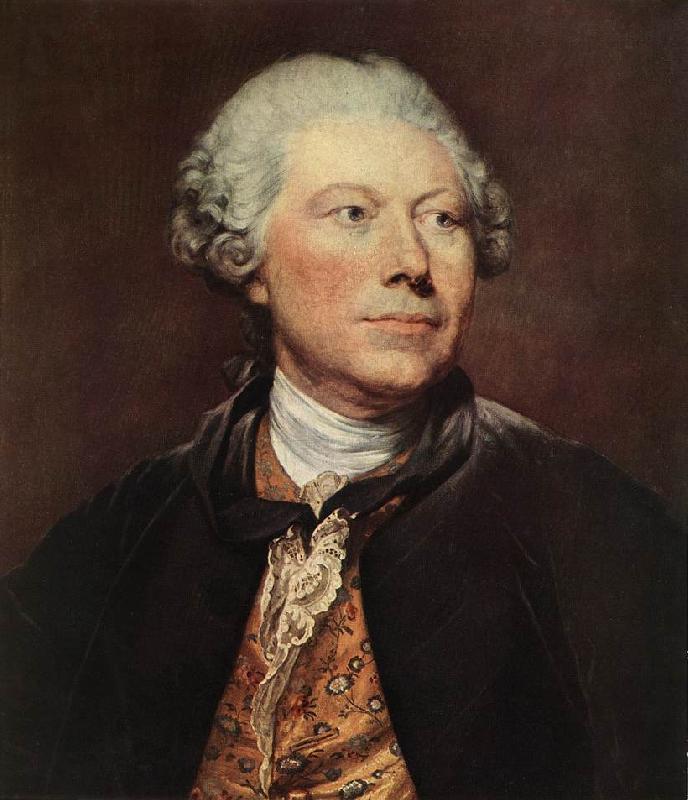 GREUZE, Jean-Baptiste Portrait of Georges Wille ge Sweden oil painting art